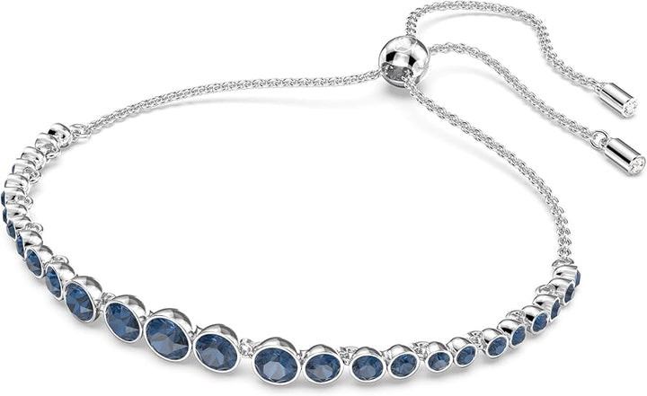 Bracelet de Tennis en Saphir Taillé Rond | Or Blanc