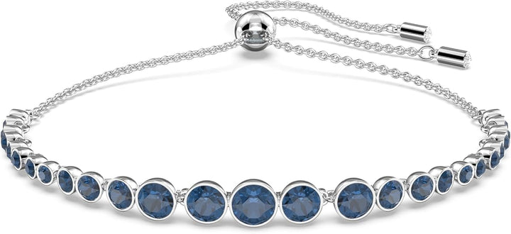 Bracelet de Tennis en Saphir Taillé Rond | Or Blanc