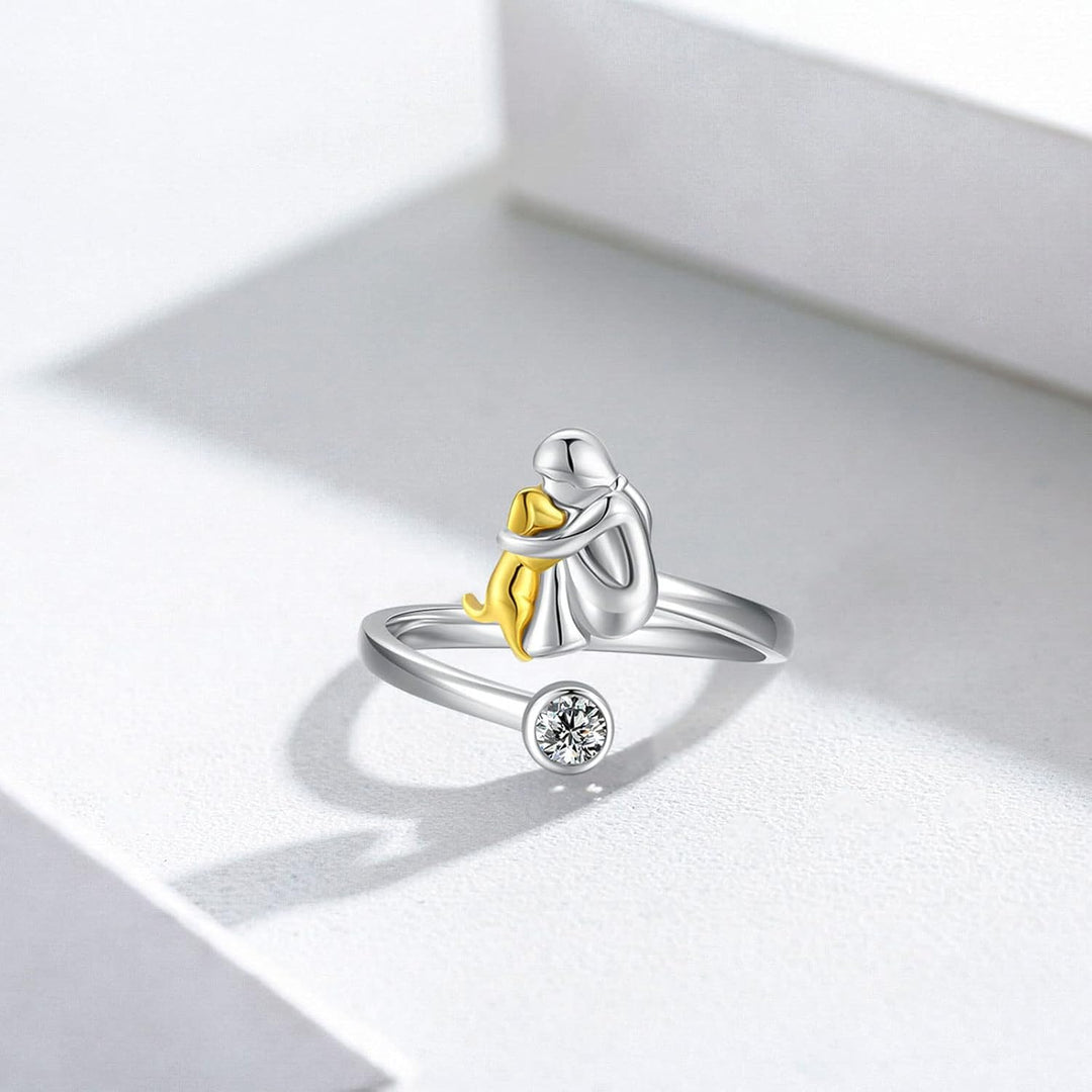 Bague en Argent Sterling 925 avec Zirconia – Ajustable et Fait Main