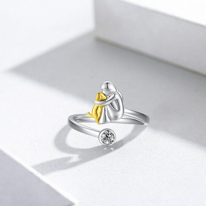 Bague en Argent Sterling 925 avec Zirconia – Ajustable et Fait Main