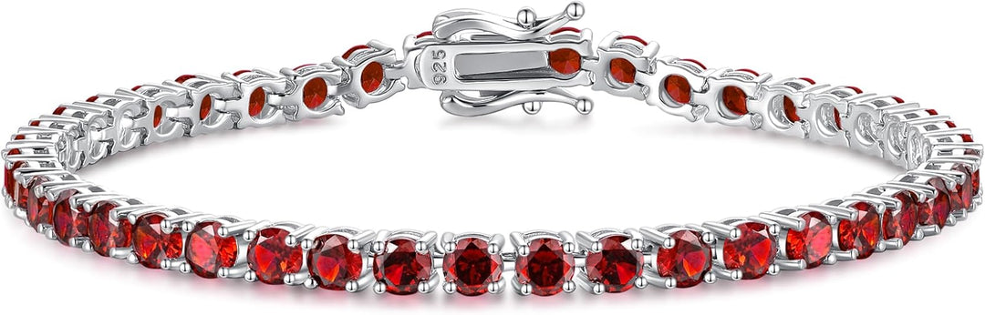Bracelet de Tennis Ruby | Or Blanc