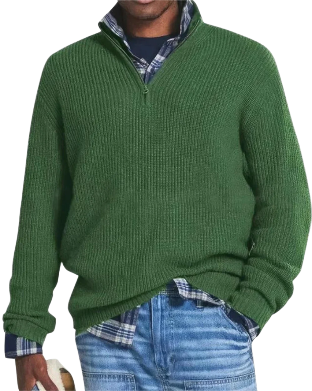 Pull demi-zip classique
