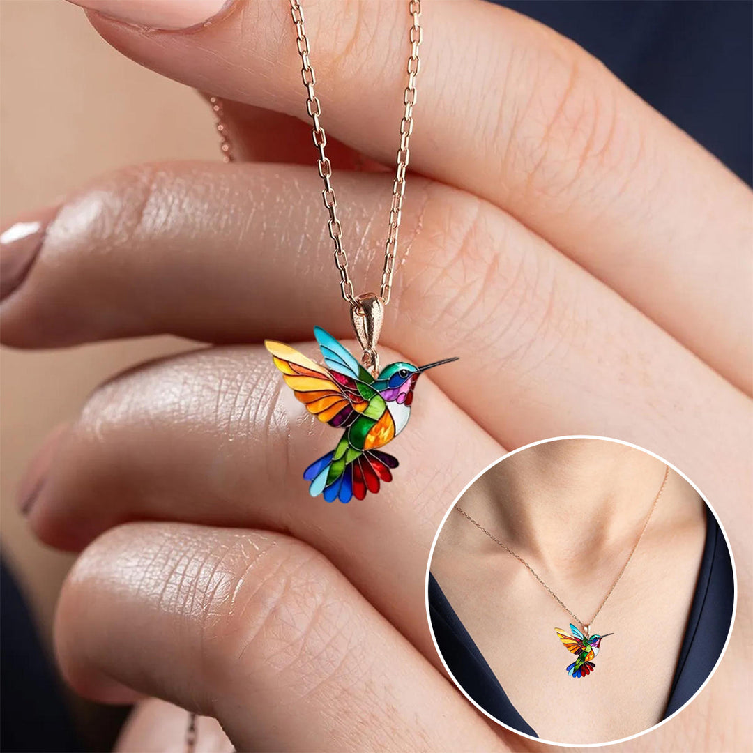 Magnifique Collier Colibri avec Boucles d'Oreilles Bonus – Offre à Durée Limitée