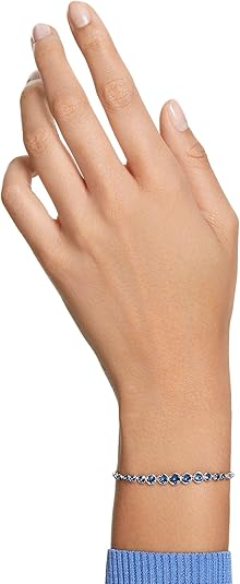 Bracelet Tennis en Saphir Taille Ronde | Or Blanc