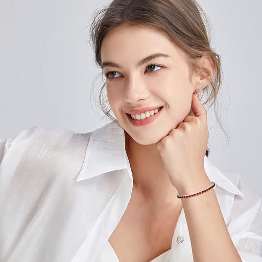 Bracelet de Tennis Ruby | Or Blanc
