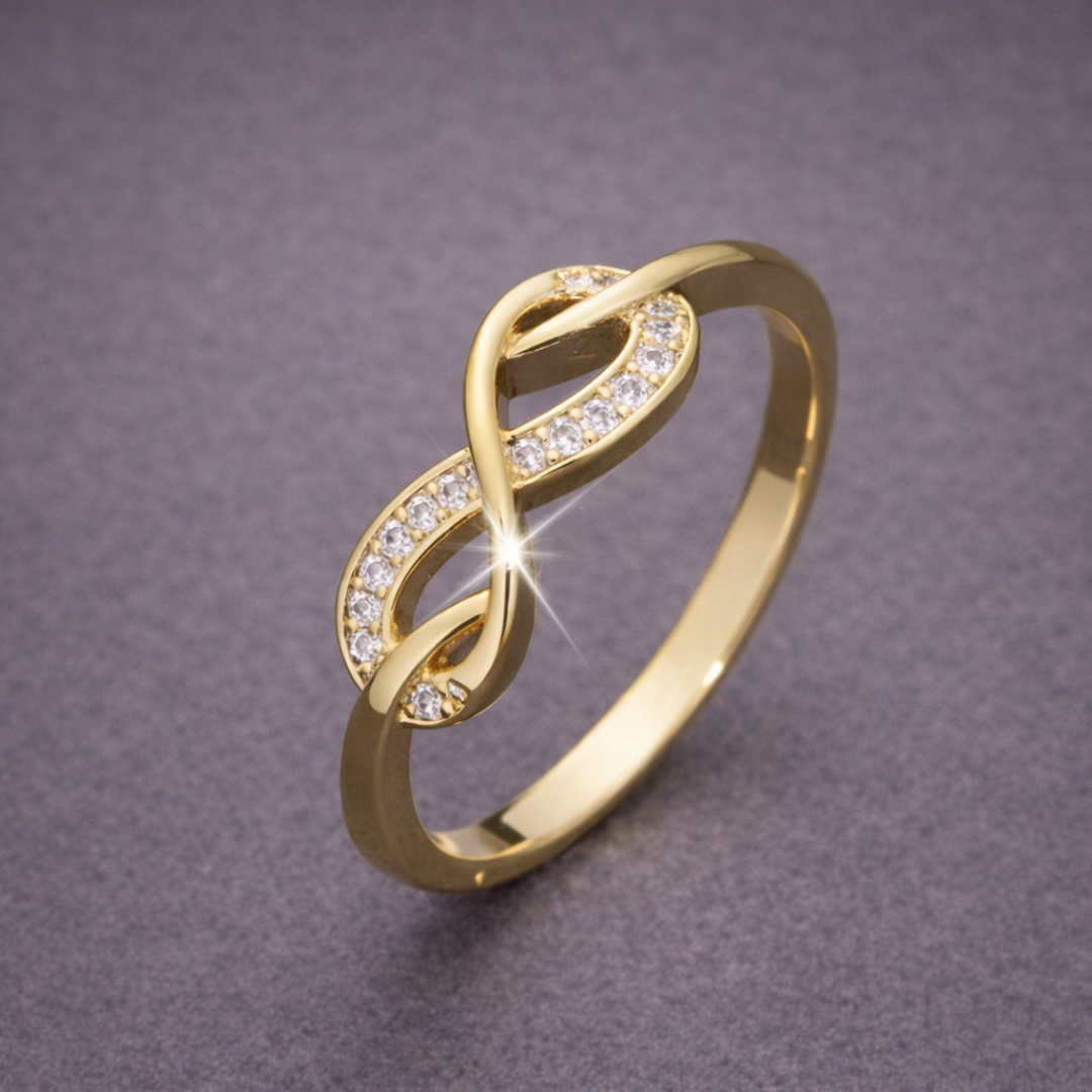 Bague Chaîne en Or Infini