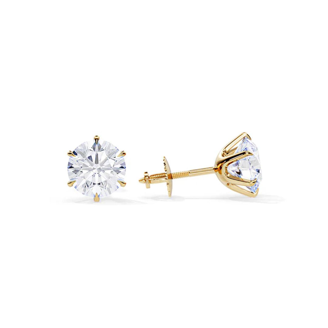Boucles d'oreilles en or zirconium