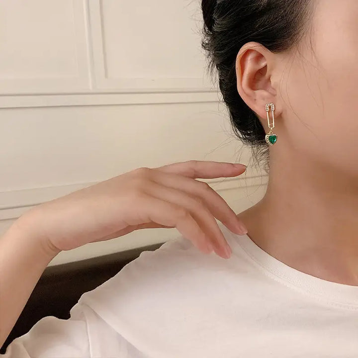 Boucles d'oreilles Dangle Amarisse Viridelle | Or
