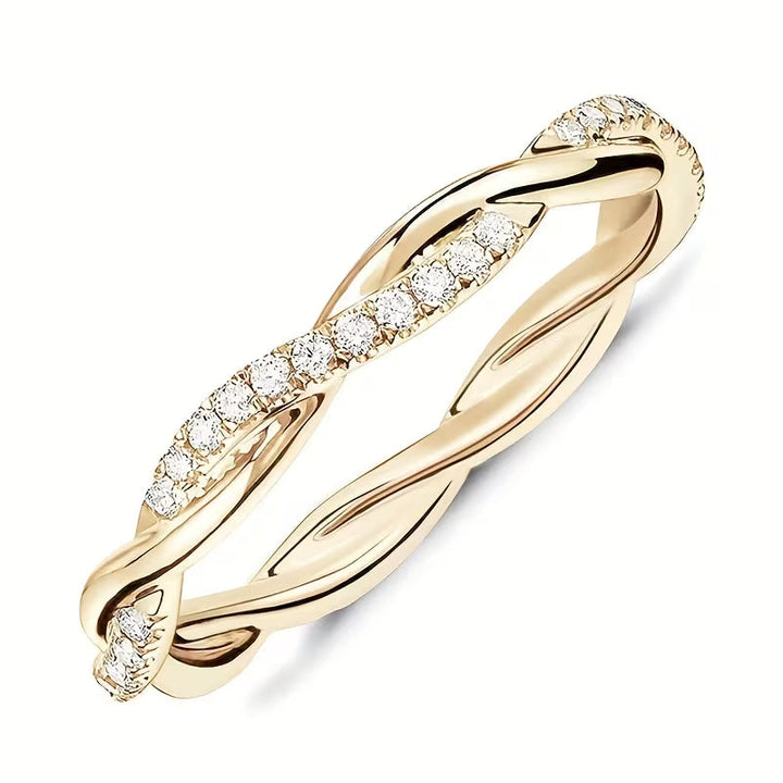Bague Accent Deux Styles | Or