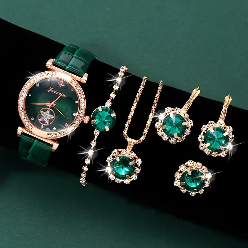 Ensemble de Bijoux Verdantra Timecourt | Or