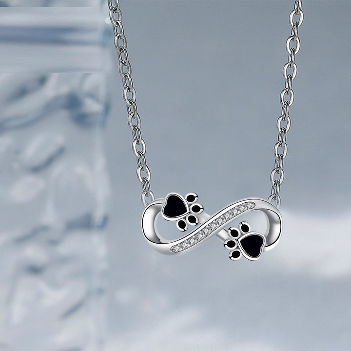 Collier Infinity Patte avec Zirconia
