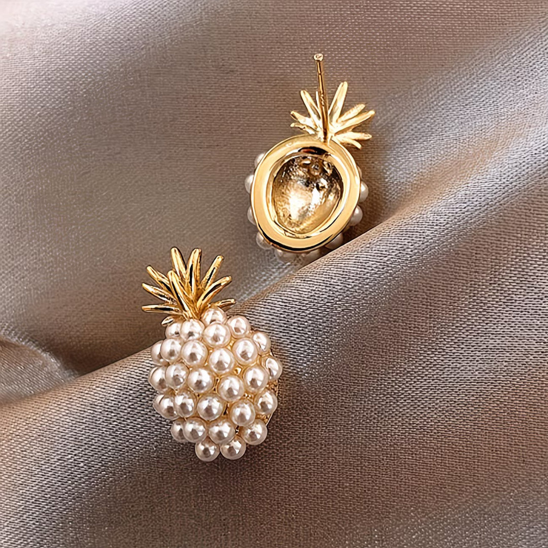 Boucles d'oreilles Ananas en perles