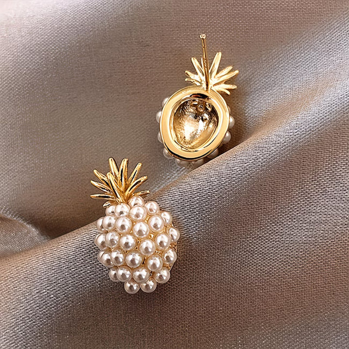 Boucles d'oreilles Ananas en perles