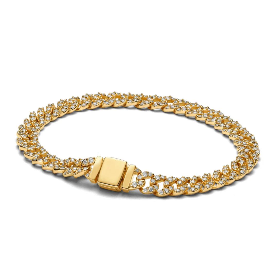 Bracelet en Chaîne Dorée Brillante
