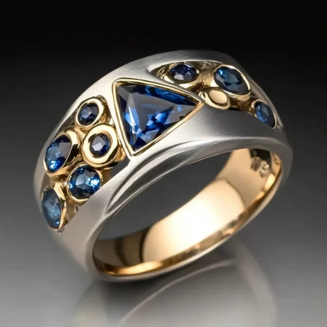 Bague Royale Saphir Couronne