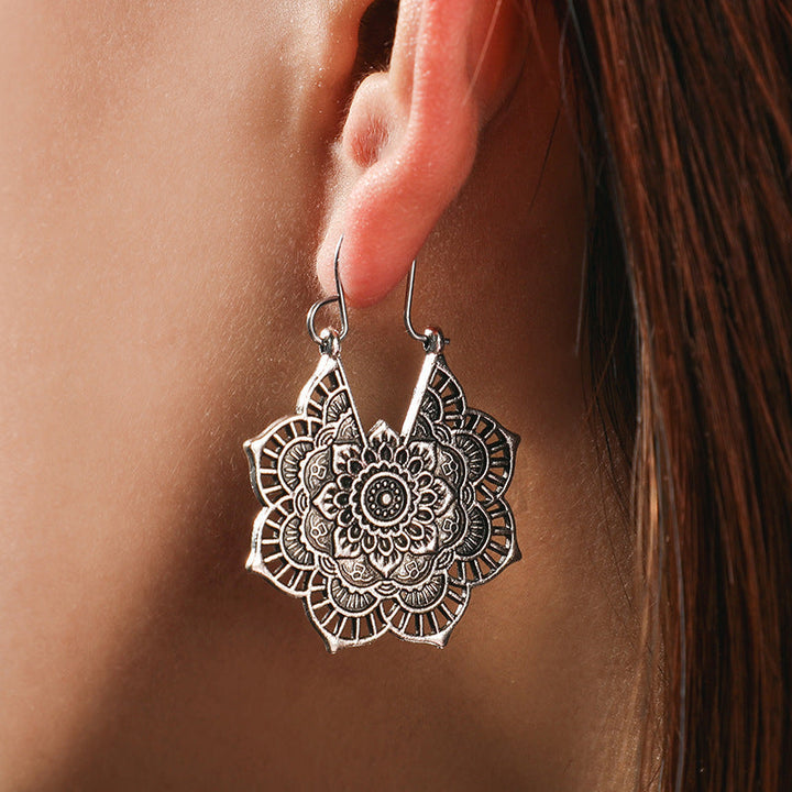 Boucles d'oreilles Mandala Lotus