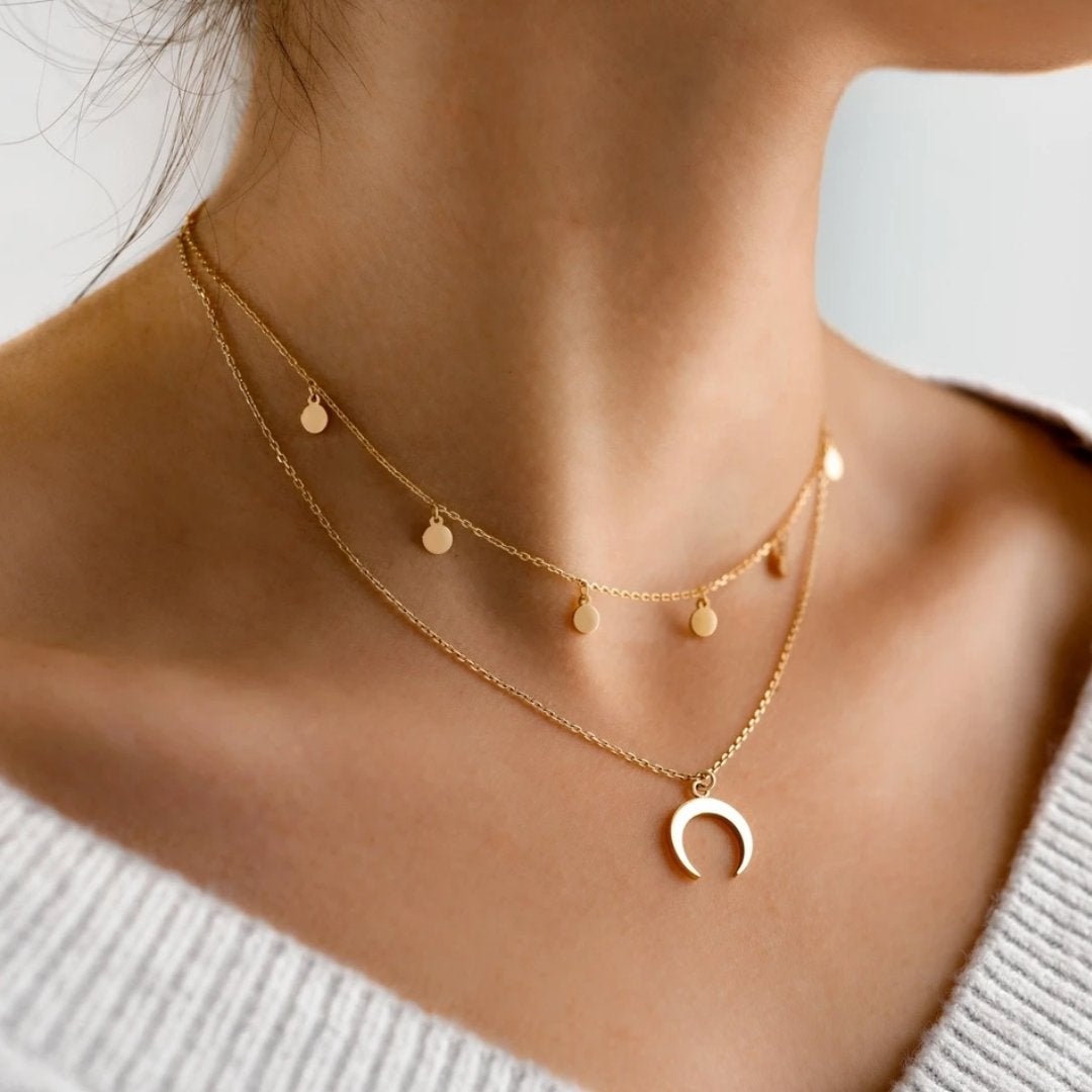 Collier Lune en Or