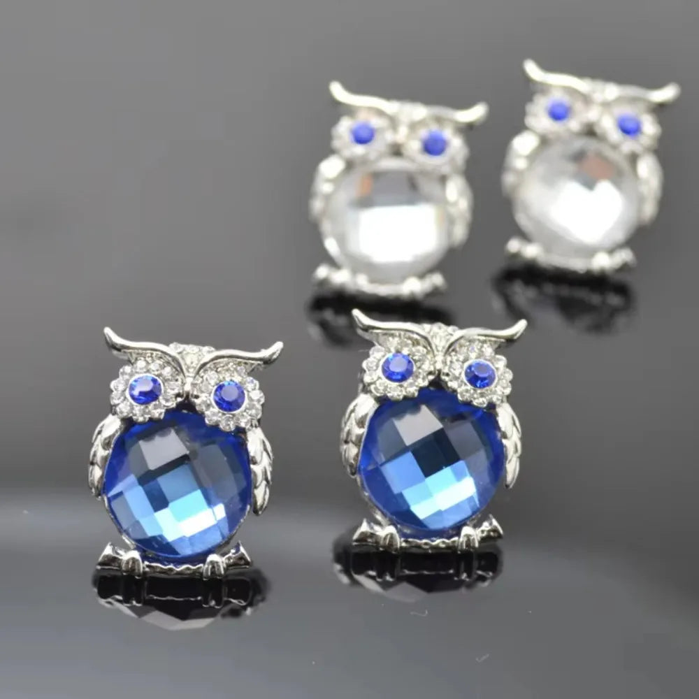 Collier Pendentif Hibou en Cristal
