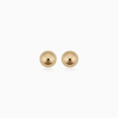 Boucles d'oreilles à boules | Or blanc