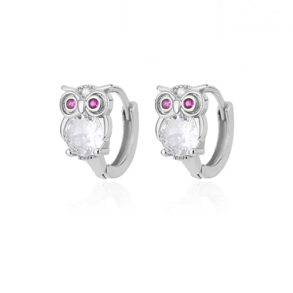 Boucles d'oreilles en forme de cristal d'animal