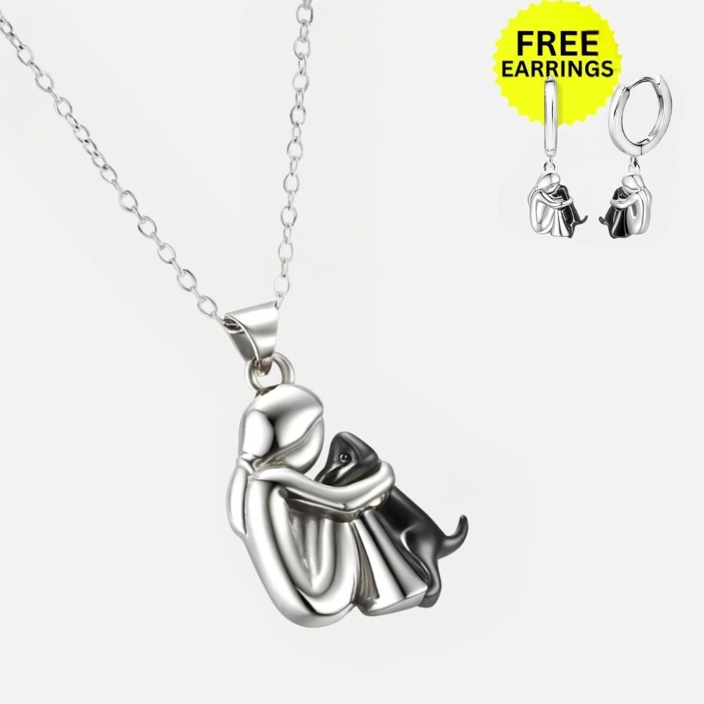 Collier Pendentif Cœur avec Boucles d'Oreilles Bonus – Offre Limité