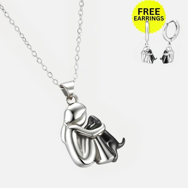 Collier Pendentif Cœur avec Boucles d'Oreilles Bonus – Offre Limité