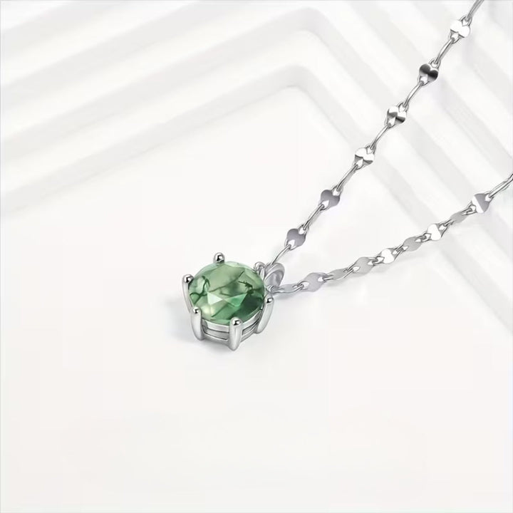 Collier Rond en Agate Mousse