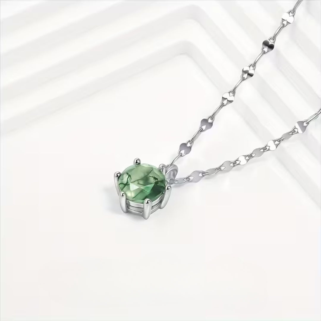 Collier Rond en Agate Mousse