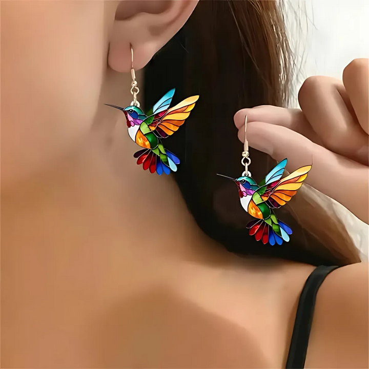Collier de Colibri Magnifique avec Boucles d'Oreilles Bonus – Offre Limitée