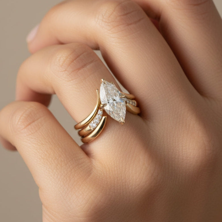 Bague en Or Drop Crown