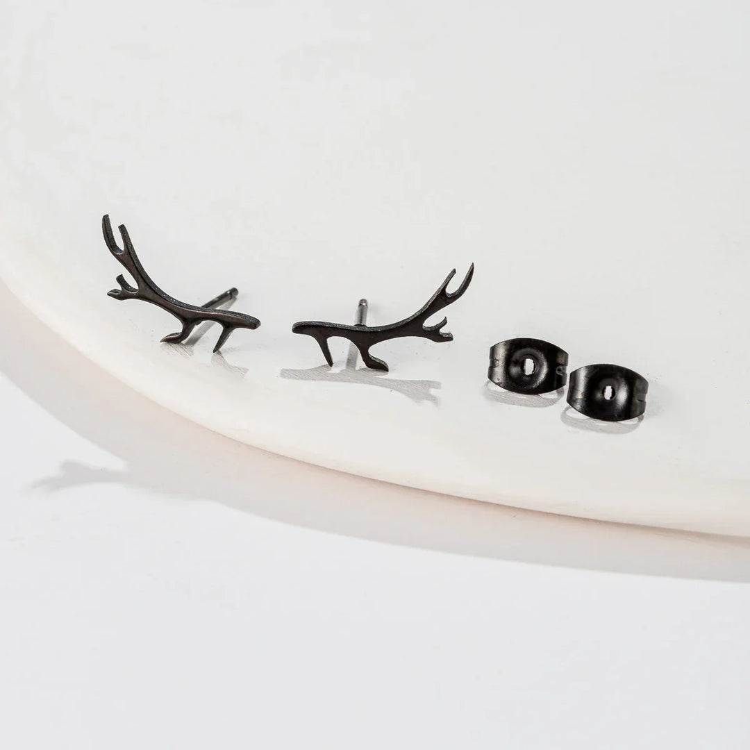 Boucles d'oreilles en bois de cerf