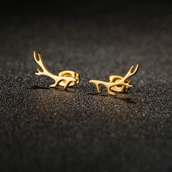 Boucles d'oreilles en forme de bois de cerf