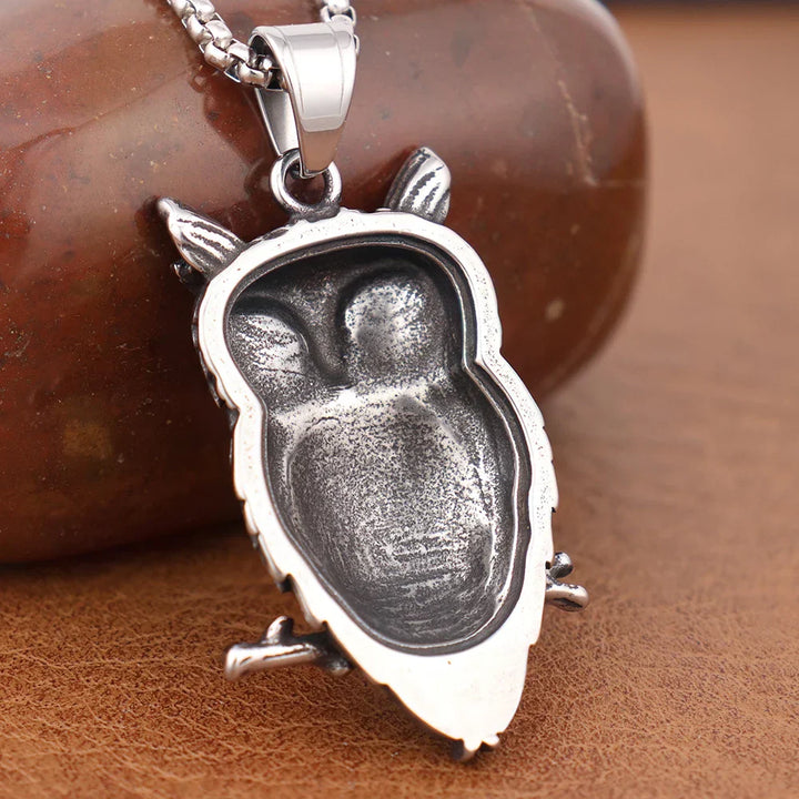 Collier Pendentif Sagesse Hibou Vintage