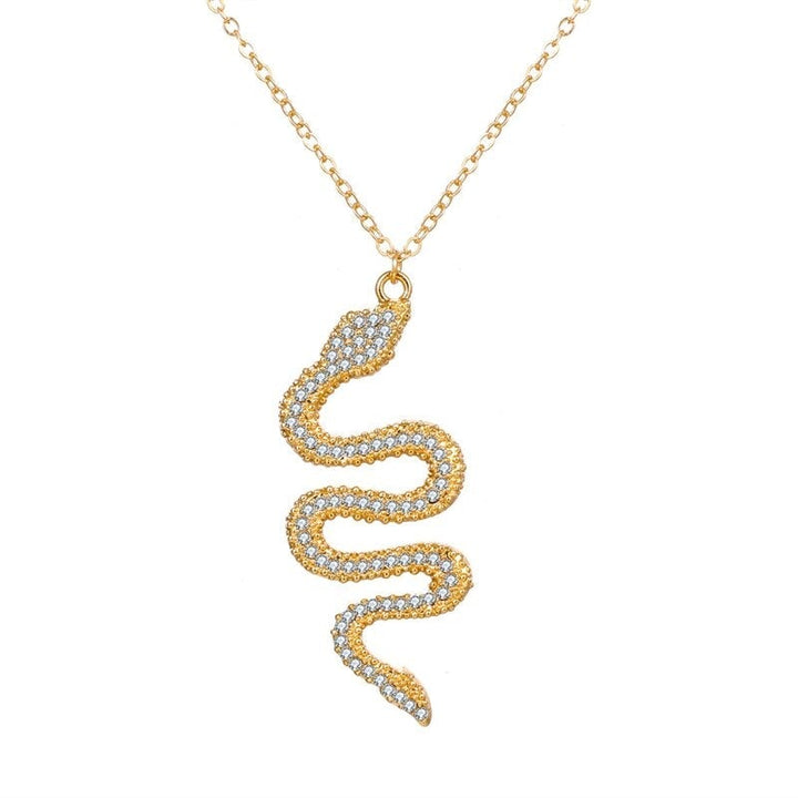 Pendentif Serpent en Or et Diamants Brillants