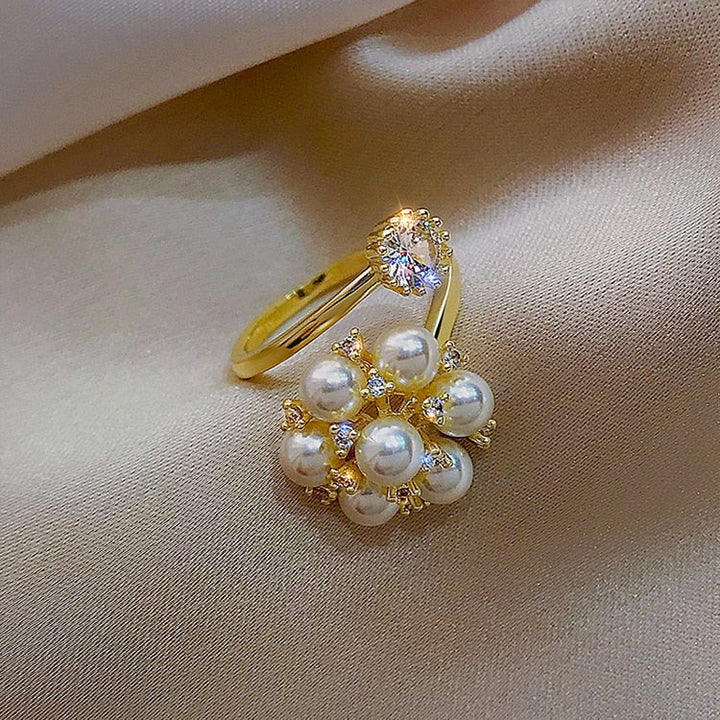 Bague Sucrée Ajustable avec Perles