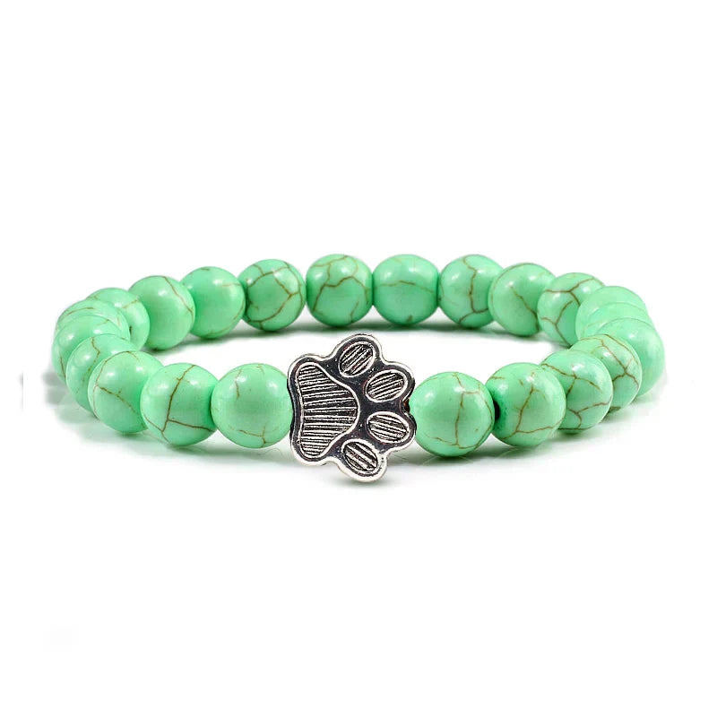 Bracelet Patte Perlé – Design en Pierre Naturelle