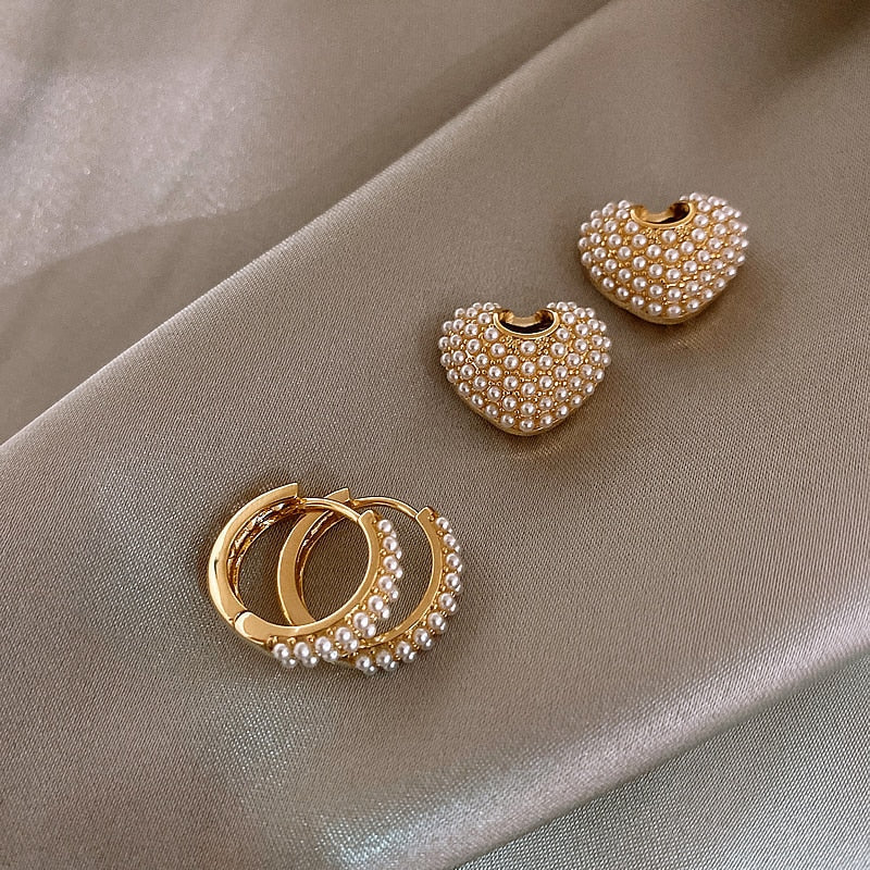 Boucles d'oreilles Perle d'Amour en Or