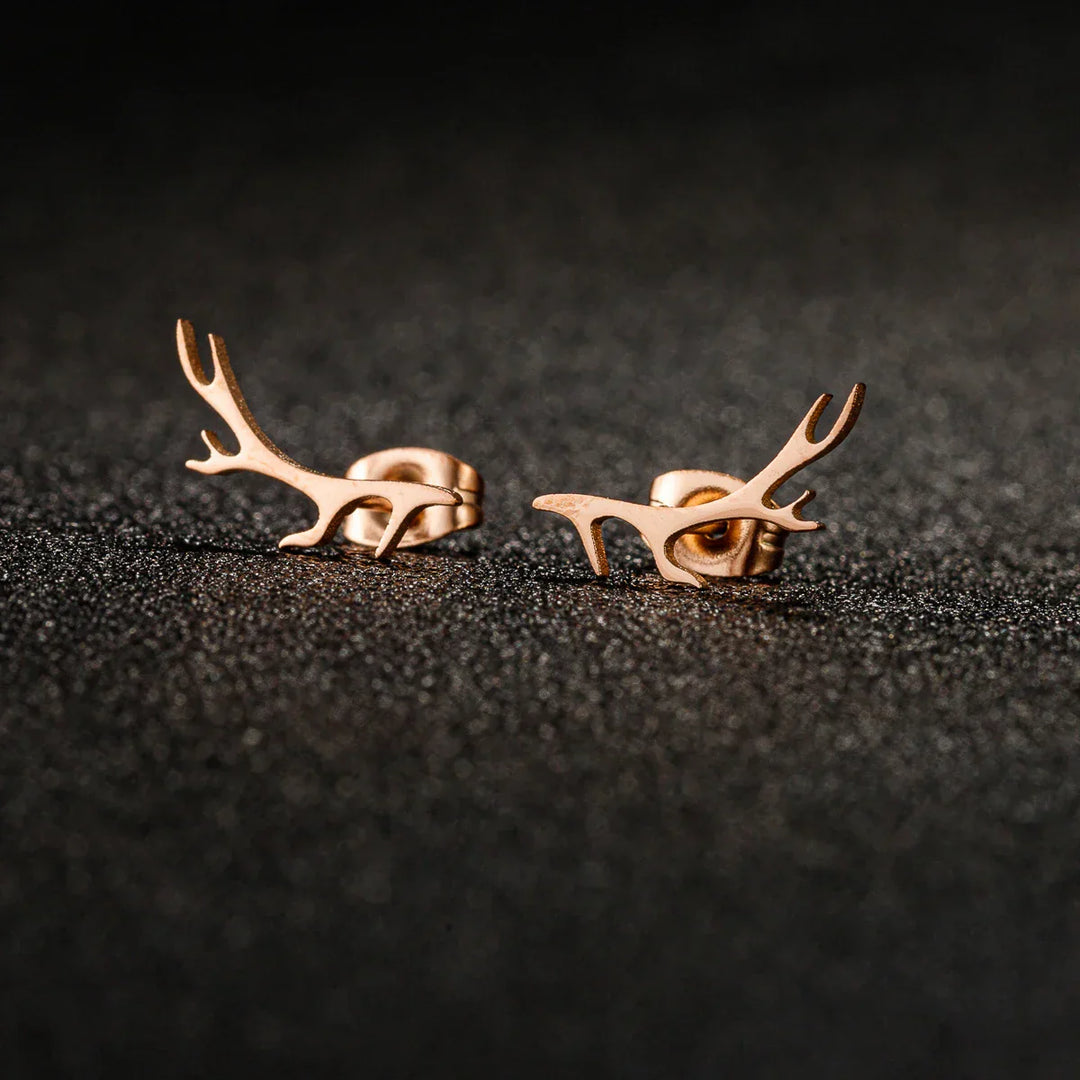 Boucles d'oreilles en forme de bois de cerf