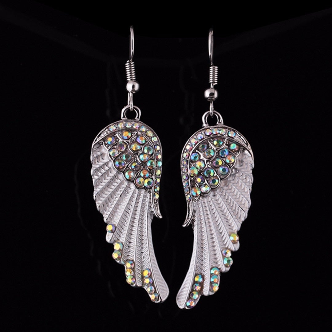Boucles d'oreilles Ange en Cristal