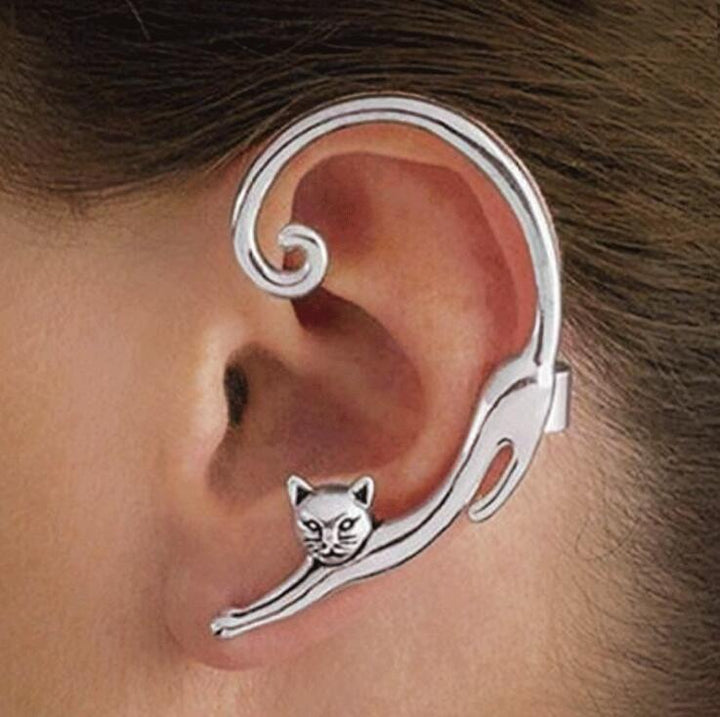 Boucles d'oreilles en argent de luxe pour chat