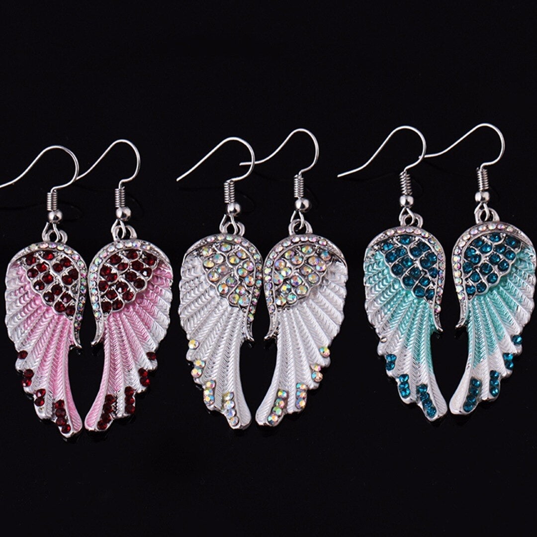 Boucles d'oreilles Ange en Cristal