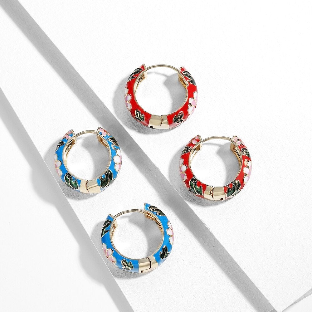 Boucles d'oreilles en fleurs de luxe
