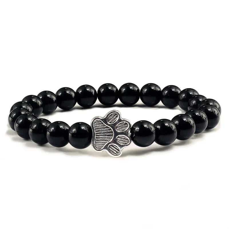 Bracelet Patte Perlé – Design en Pierre Naturelle