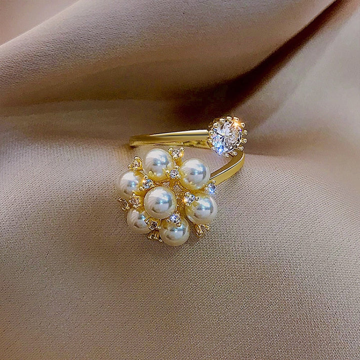 Bague Sucrée Ajustable avec Perles