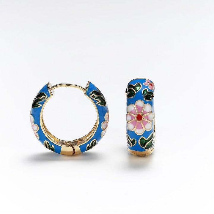 Boucles d'oreilles en fleurs de luxe