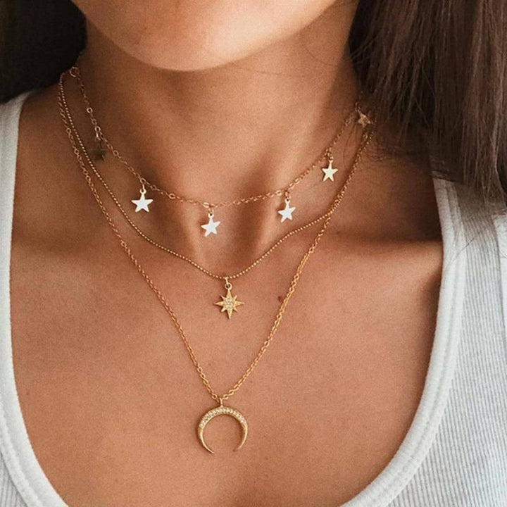 Collier Lune en Or