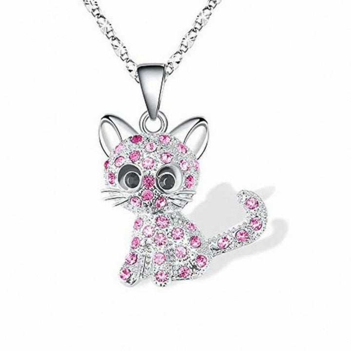 Collier en Zirconia Coloré avec des Chatons Argentés