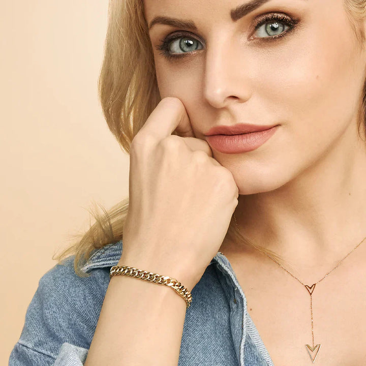 Bracelet Cubain en Or | Or