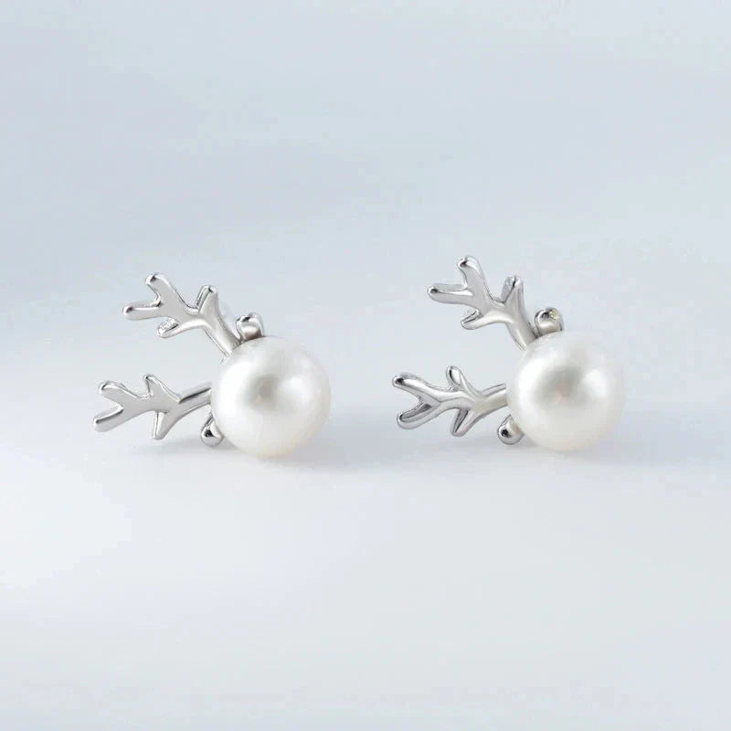 Boucles d'oreilles en perles de renne