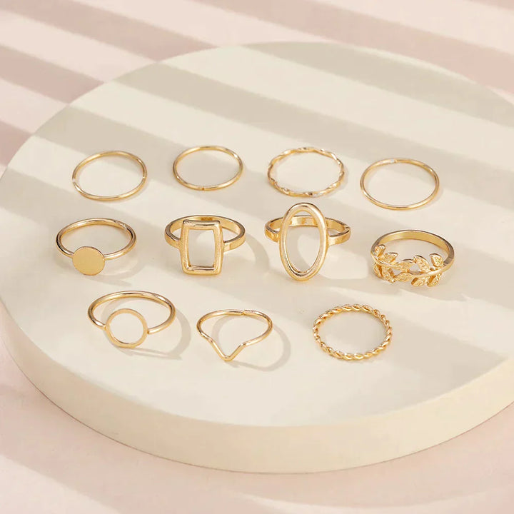 Pack de 11 Bagues en Argent Vintage